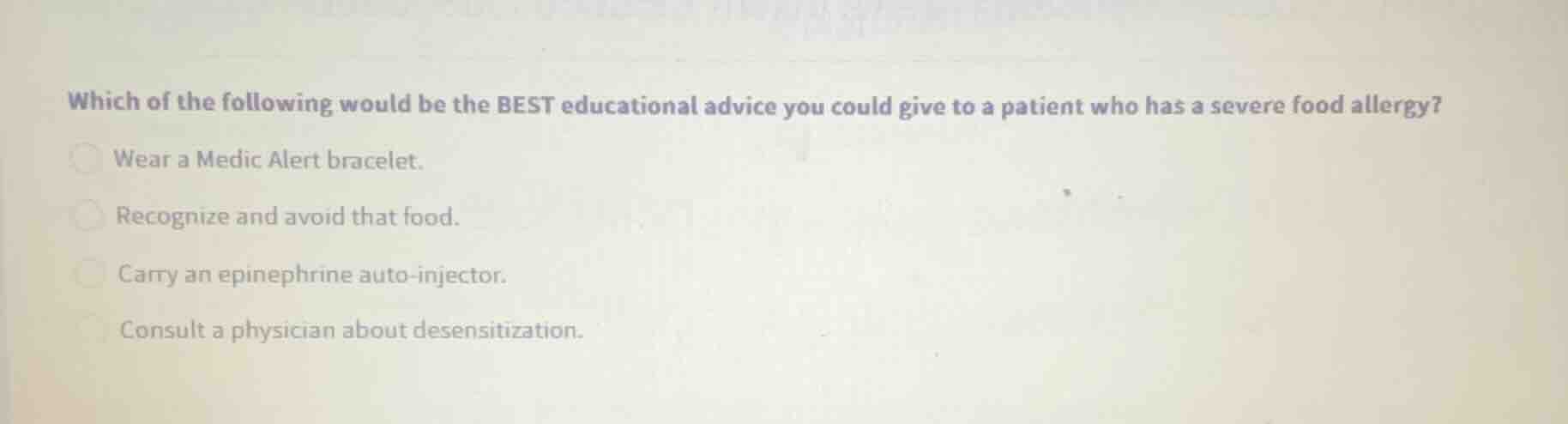 which of the following would be the best educational advice you could g…