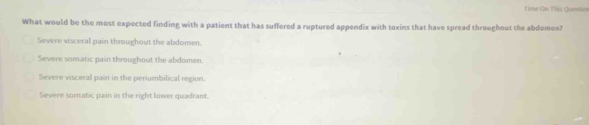 what would be the most expected finding with a patient that has suffere…