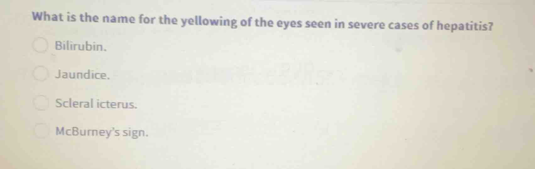 what is the name for the yellowing of the eyes seen in severe cases of …