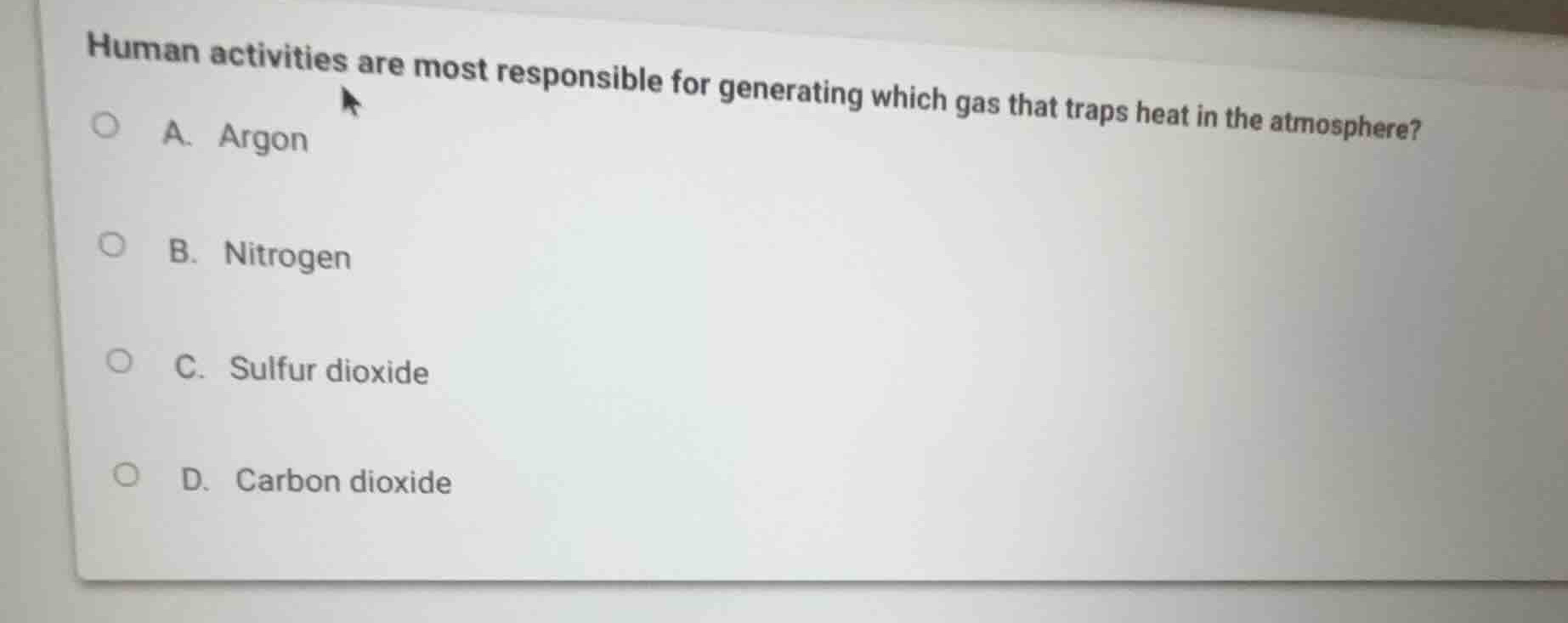human activities are most responsible for generating which gas that tra…
