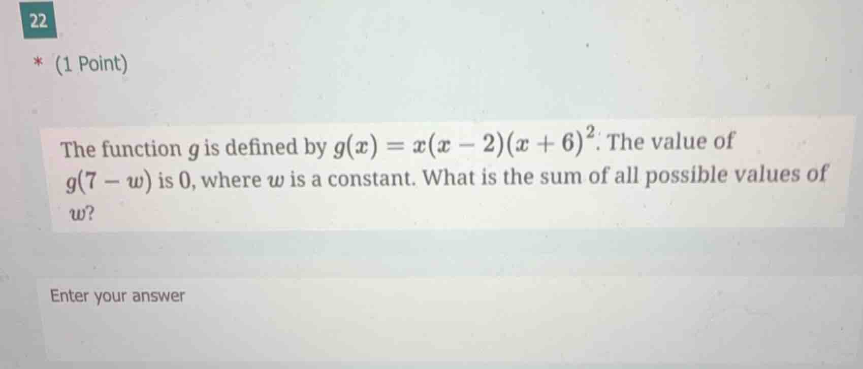 the function \\(g\\) is defined by \\(g(x) = x(x - 2)(x + 6)^2\\). the …