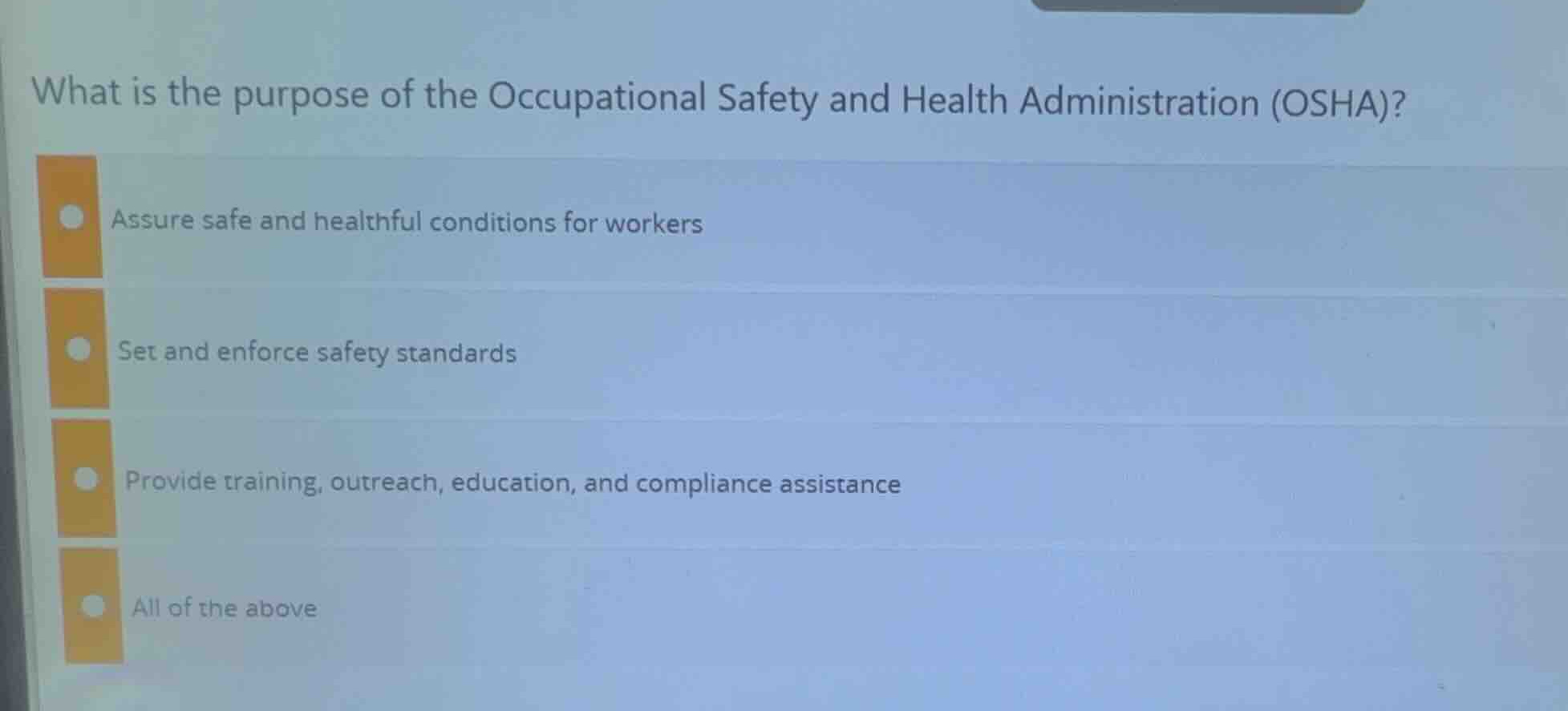 what is the purpose of the occupational safety and health administratio…