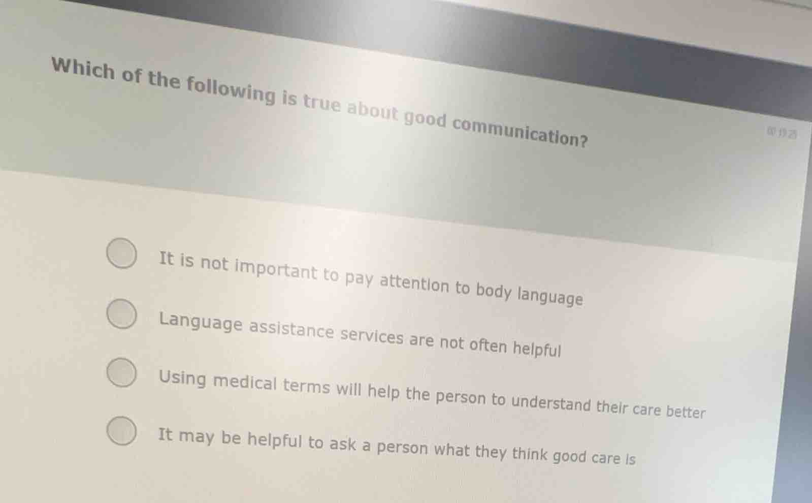 which of the following is true about good communication? - it is not im…