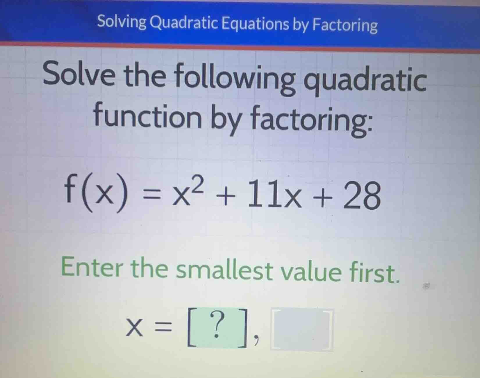 solving quadratic equations by factoring solve the following quadratic …