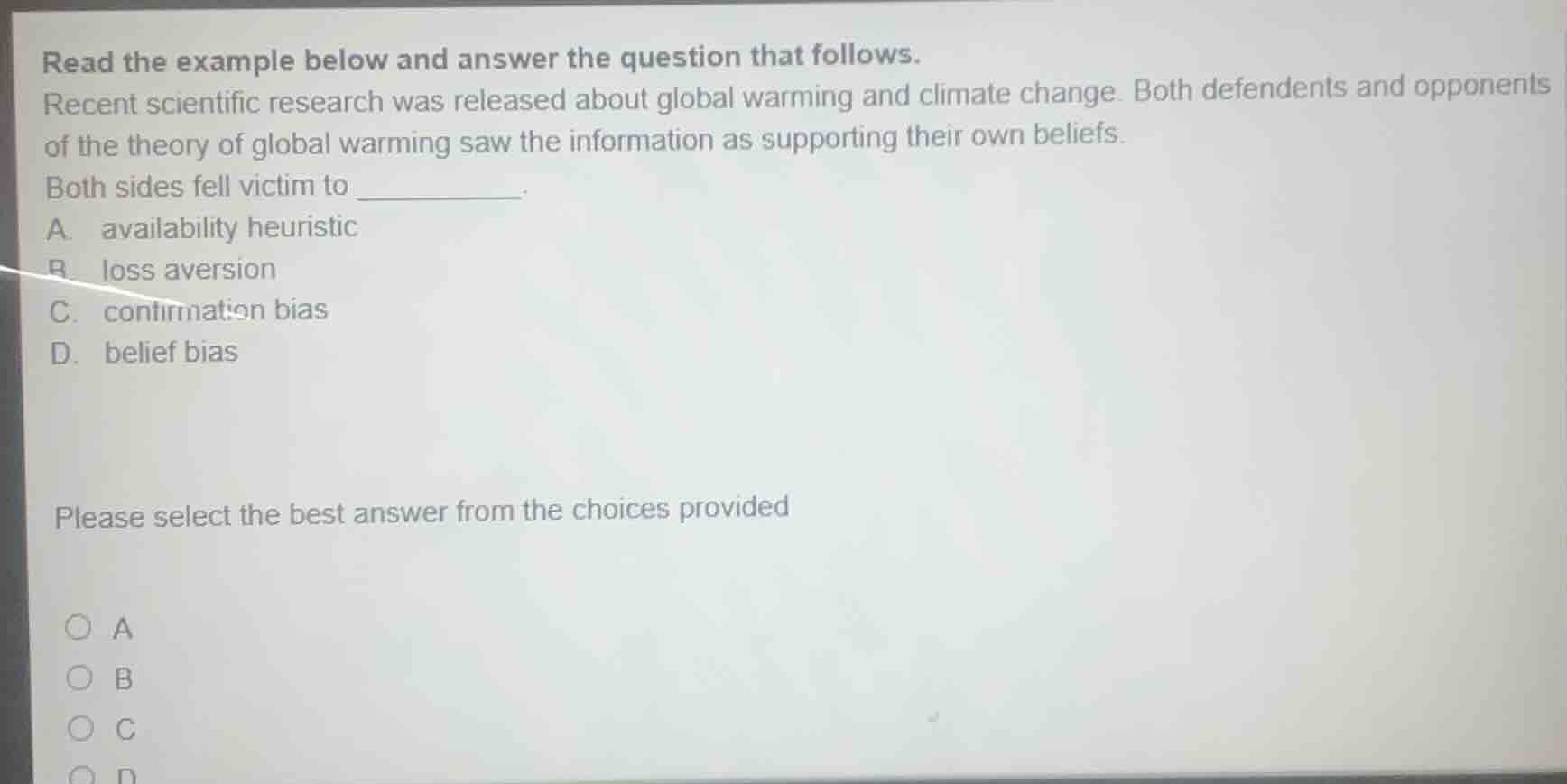 read the example below and answer the question that follows. recent sci…