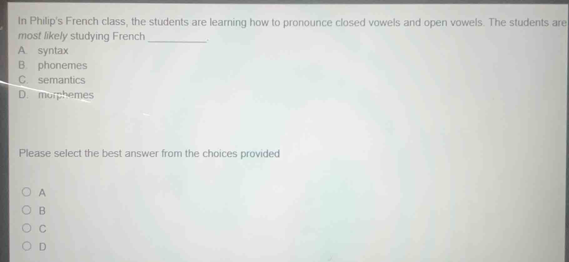 in philips french class, the students are learning how to pronounce clo…
