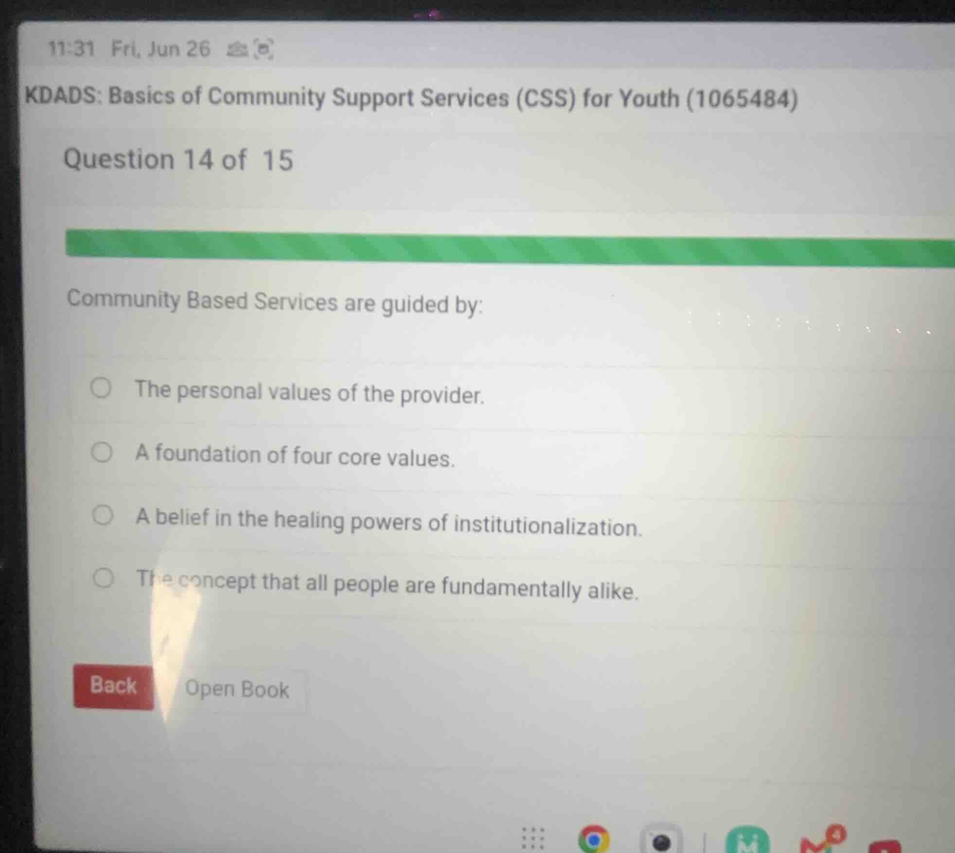 kdads: basics of community support services (css) for youth (1065484) q…