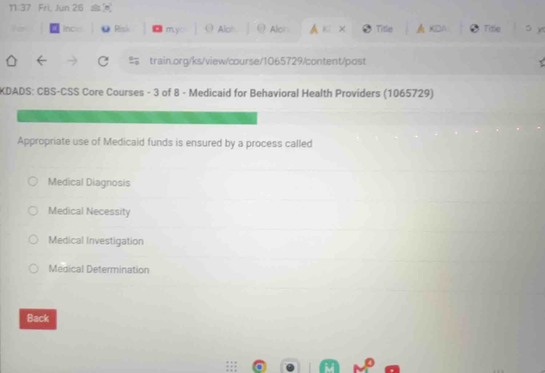 appropriate use of medicaid funds is ensured by a process called medica…