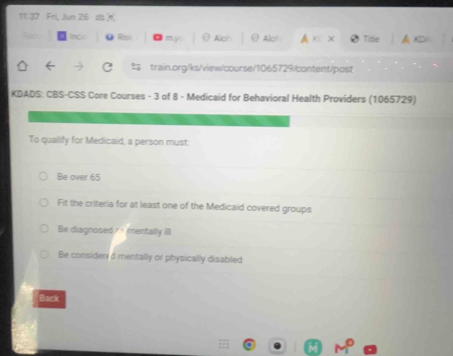 to qualify for medicaid, a person must: - be over 65 - fit the criteria…
