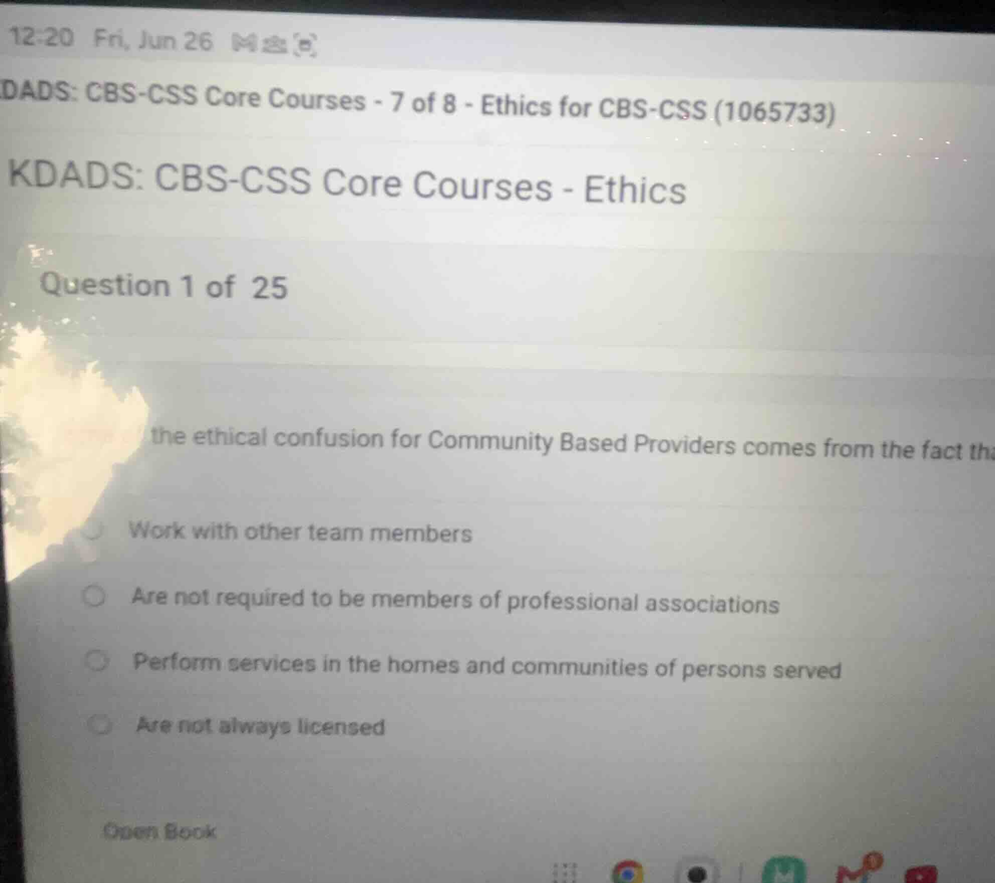 the ethical confusion for community based providers comes from the fact…