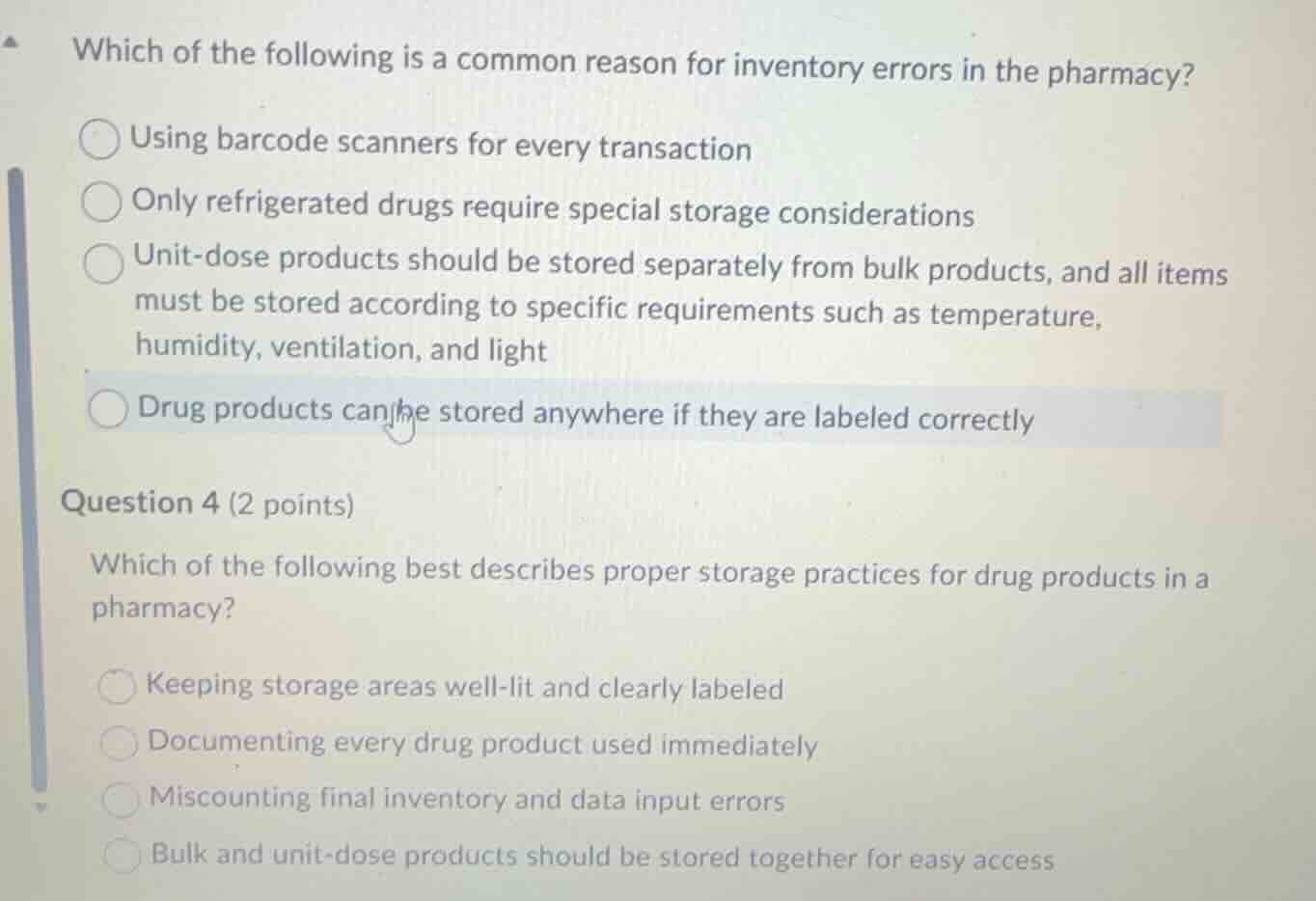 which of the following is a common reason for inventory errors in the p…