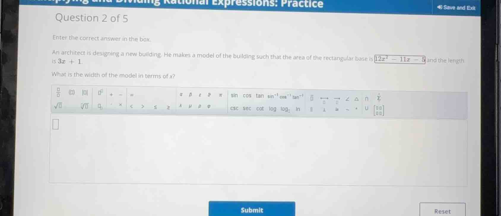 enter the correct answer in the box. an architect is designing a new bu…