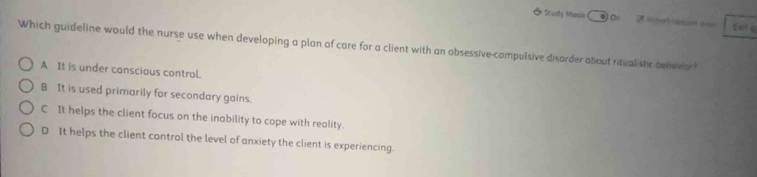 which guideline would the nurse use when developing a plan of care for …