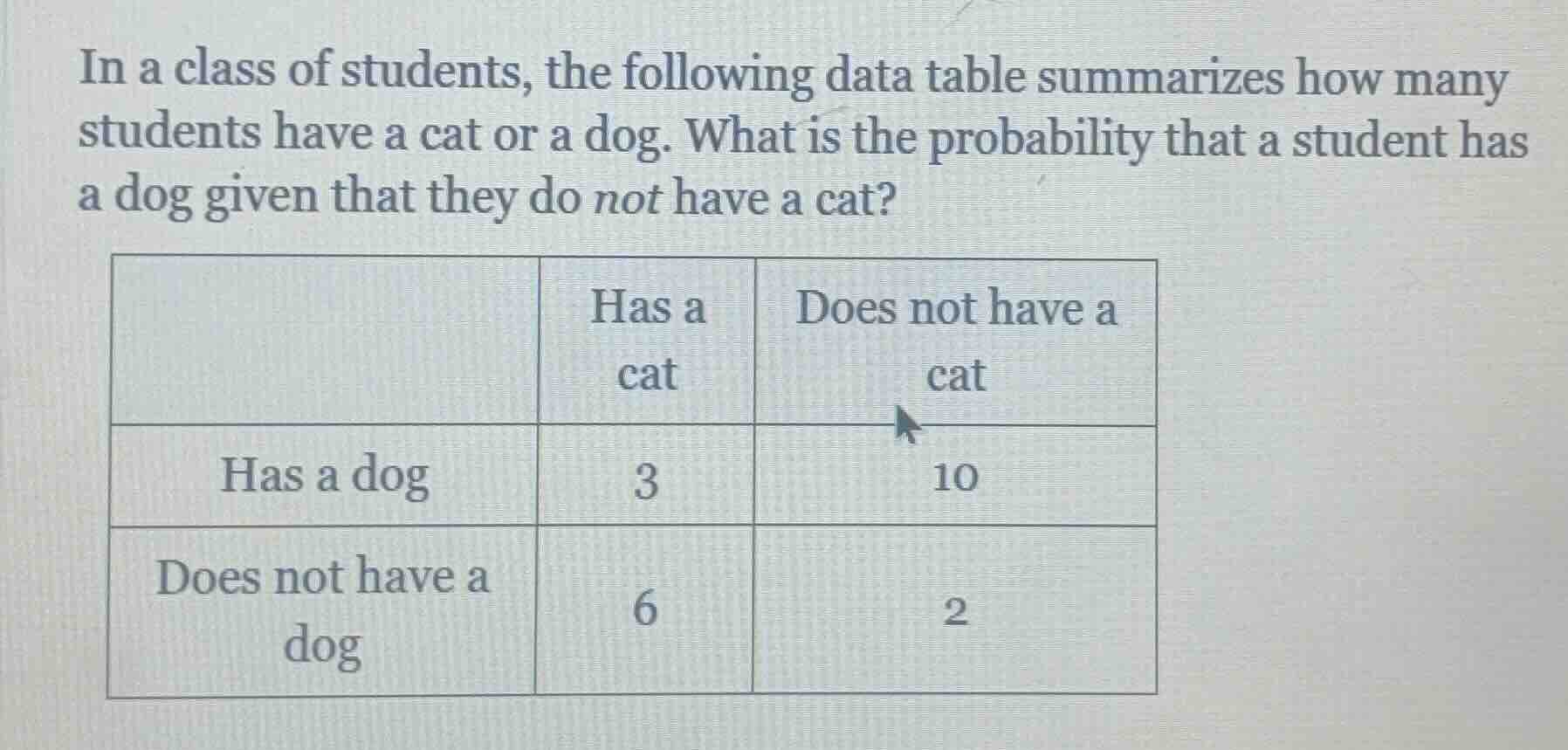 in a class of students, the following data table summarizes how many st…