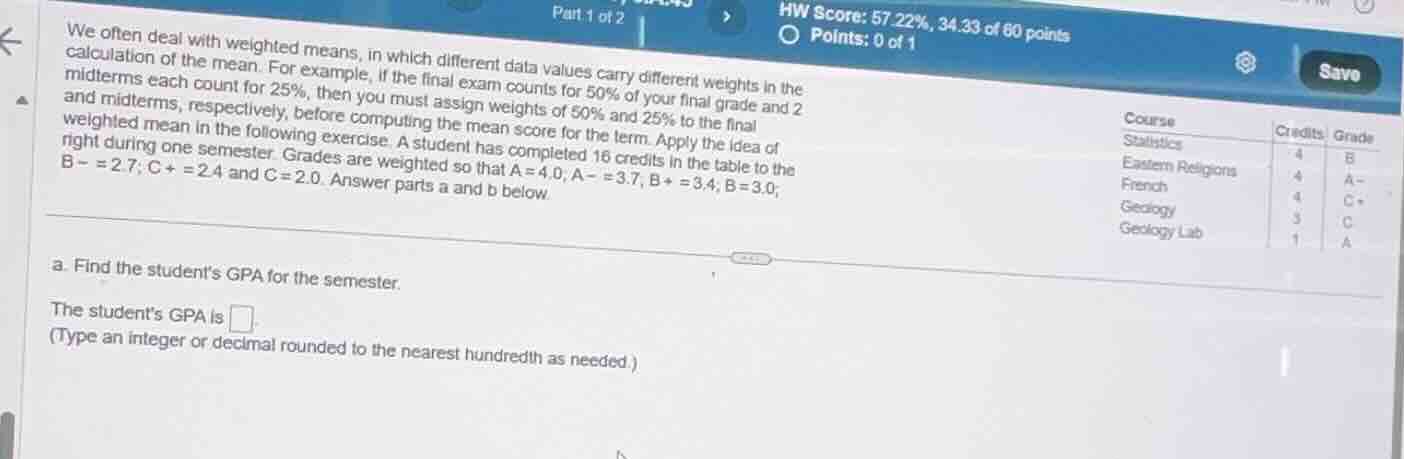 we often deal with weighted means, in which different data values carry…