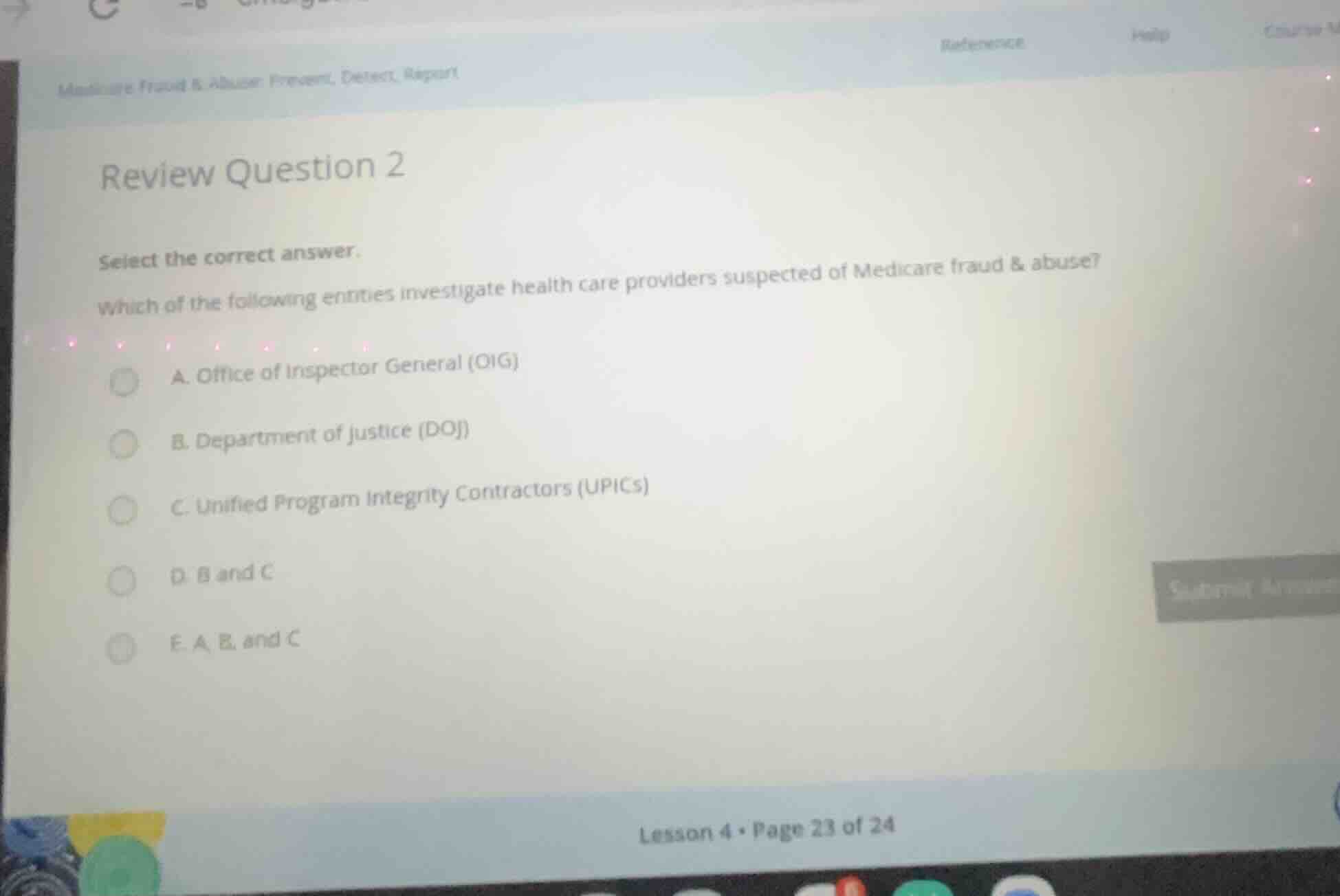 review question 2 select the correct answer. which of the following ent…