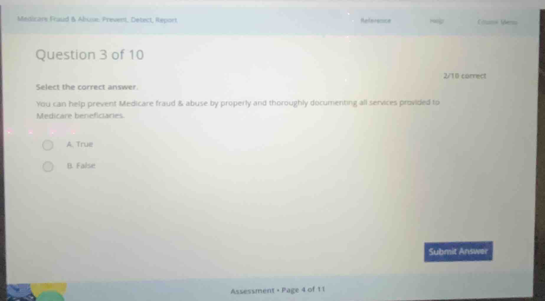 question 3 of 10 select the correct answer. you can help prevent medica…