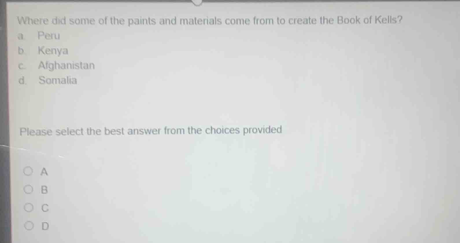 where did some of the paints and materials come from to create the book…