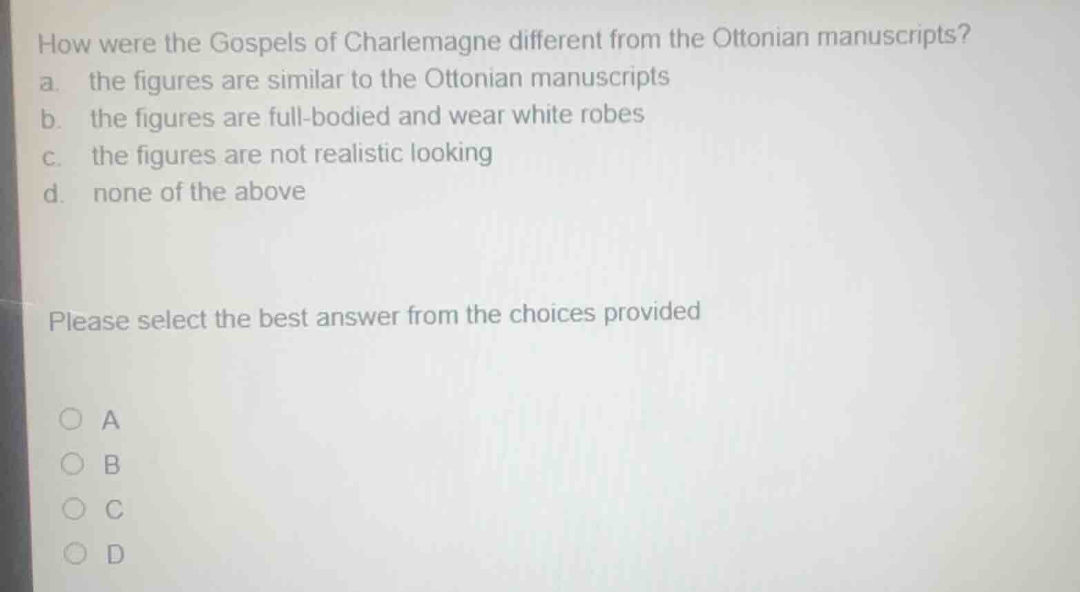 how were the gospels of charlemagne different from the ottonian manuscr…