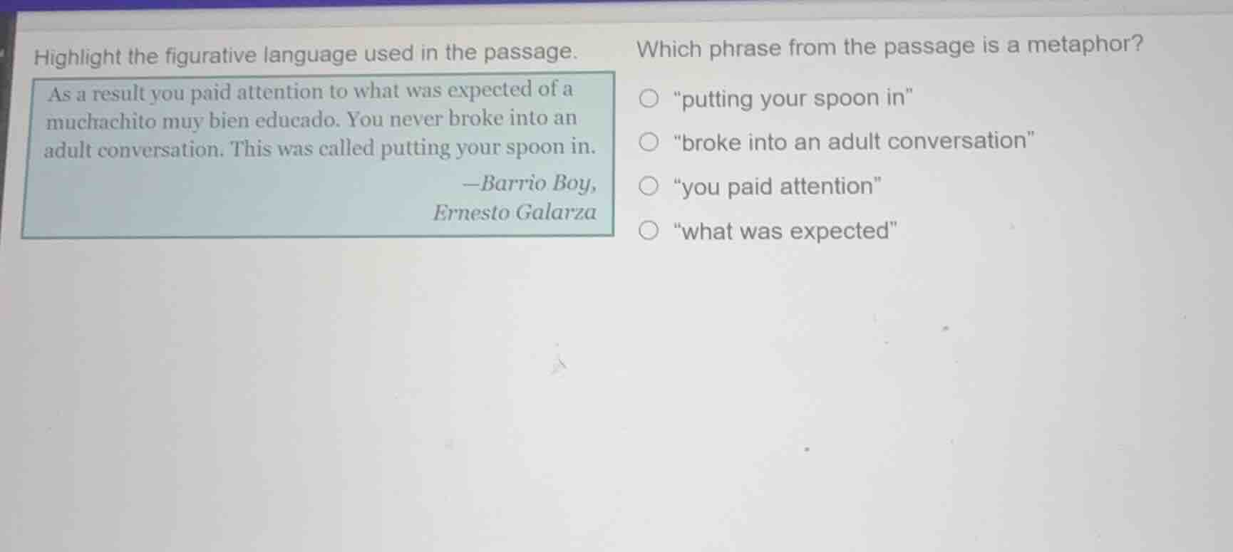 highlight the figurative language used in the passage. as a result you …