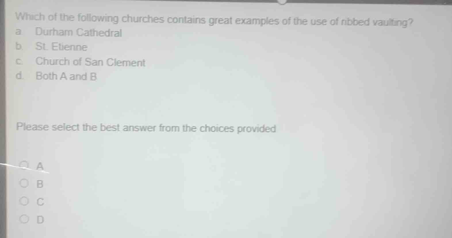 which of the following churches contains great examples of the use of r…
