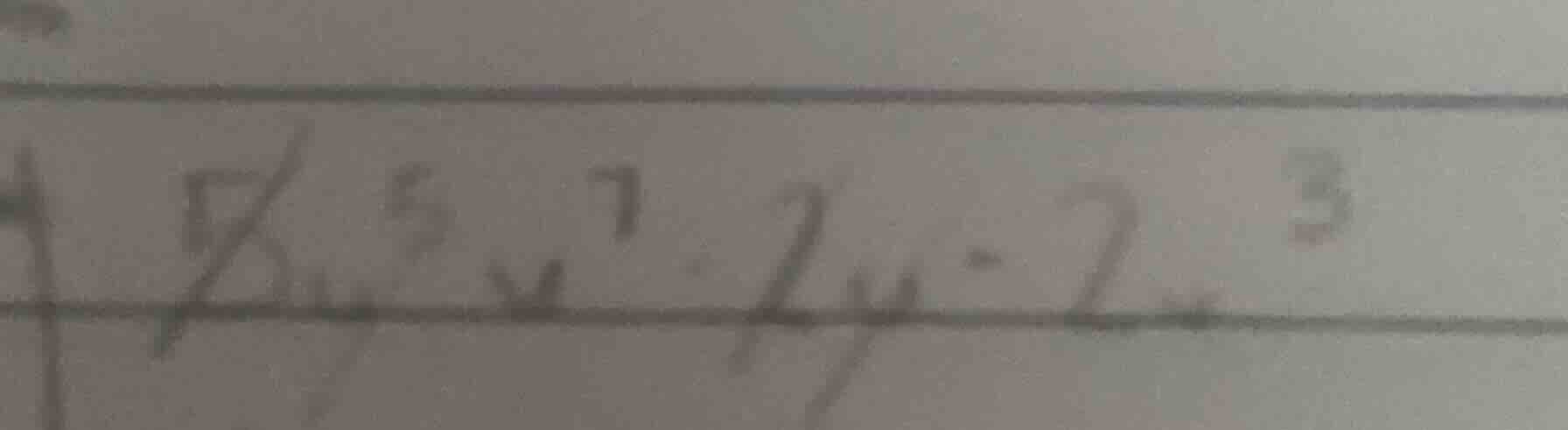 \\(7y^5 x^7 \\cdot 2y^{-2} x^3\\)