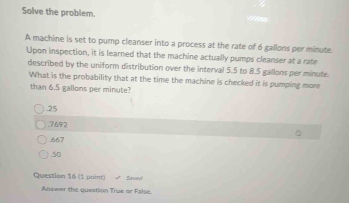 solve the problem. a machine is set to pump cleanser into a process at …