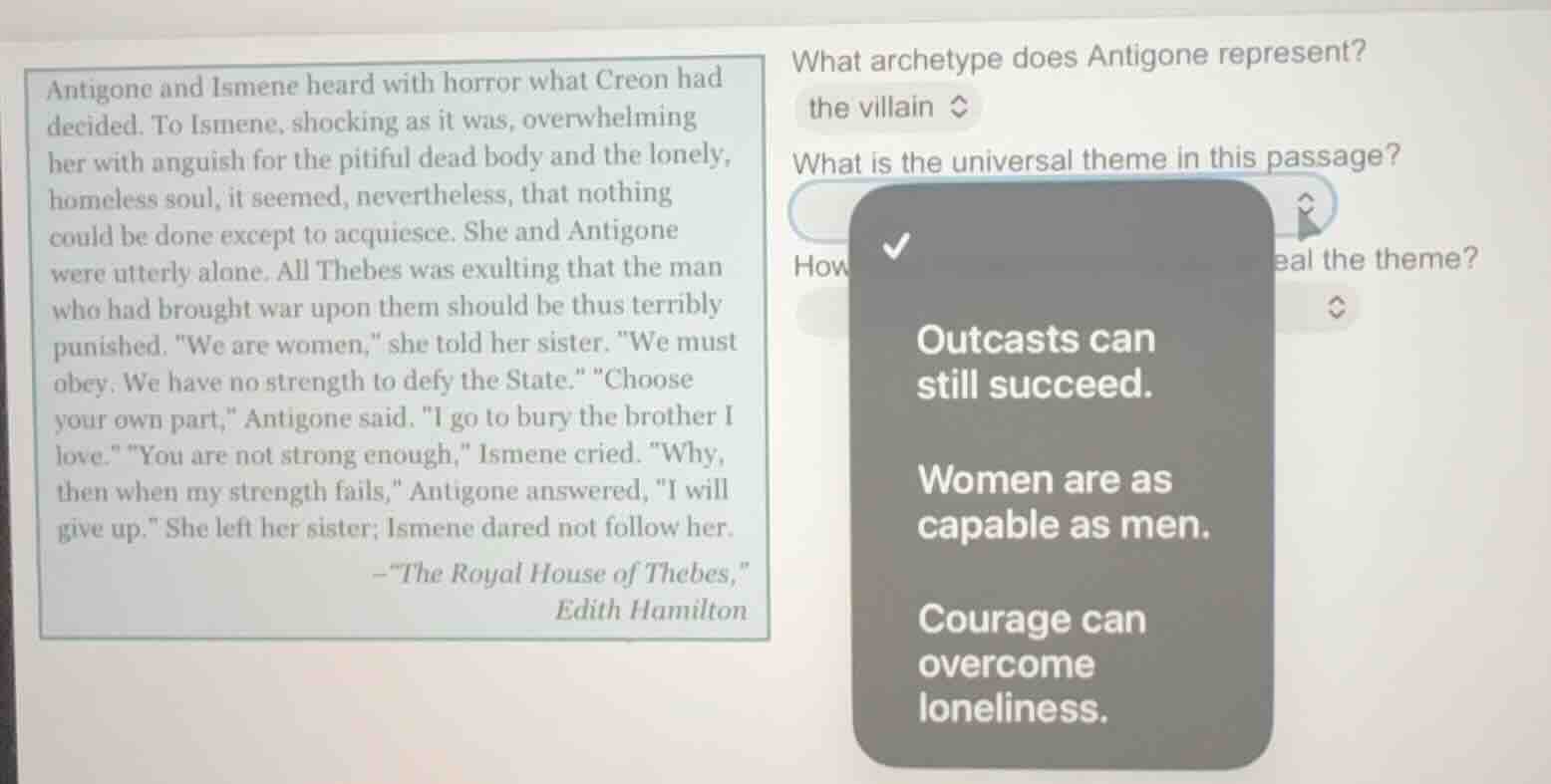 antigone and ismene heard with horror what creon had decided. to ismene…