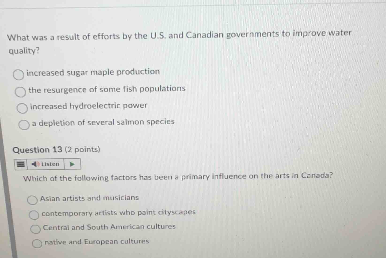 what was a result of efforts by the u.s. and canadian governments to im…