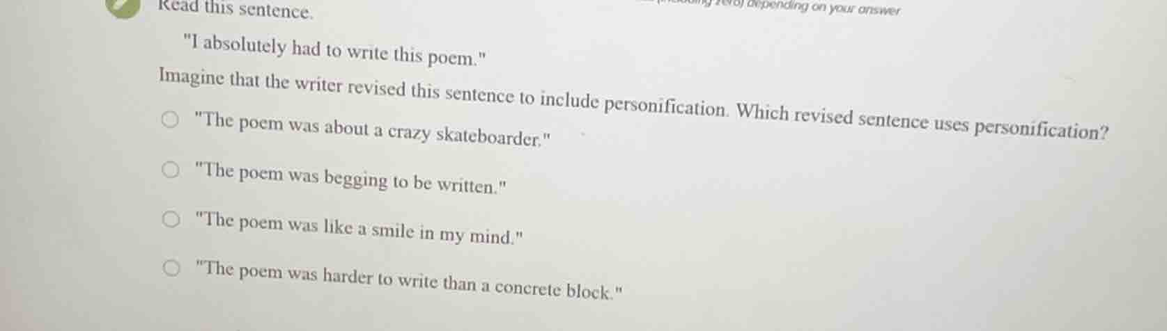 read this sentence. \i absolutely had to write this poem.\ imagine that…