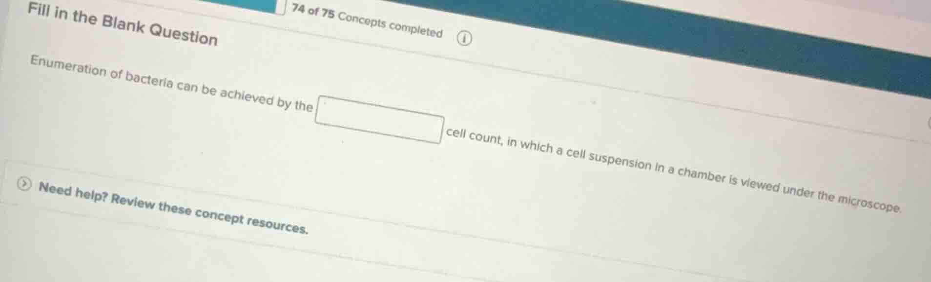 fill in the blank question enumeration of bacteria can be achieved by t…