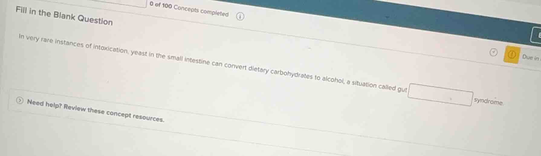 fill in the blank question in very rare instances of intoxication, yeas…