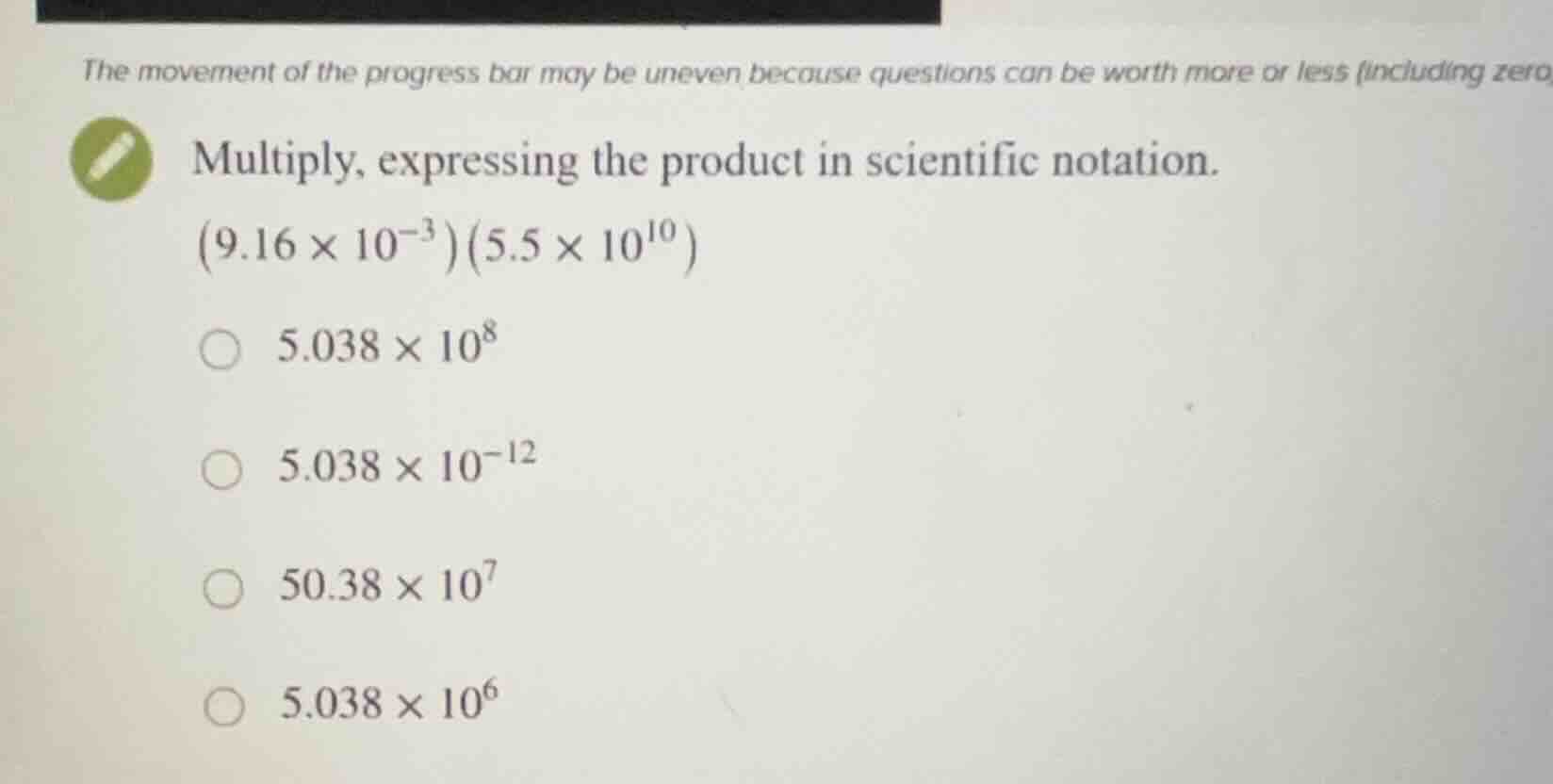 multiply, expressing the product in scientific notation. \\((9.16 \\tim…