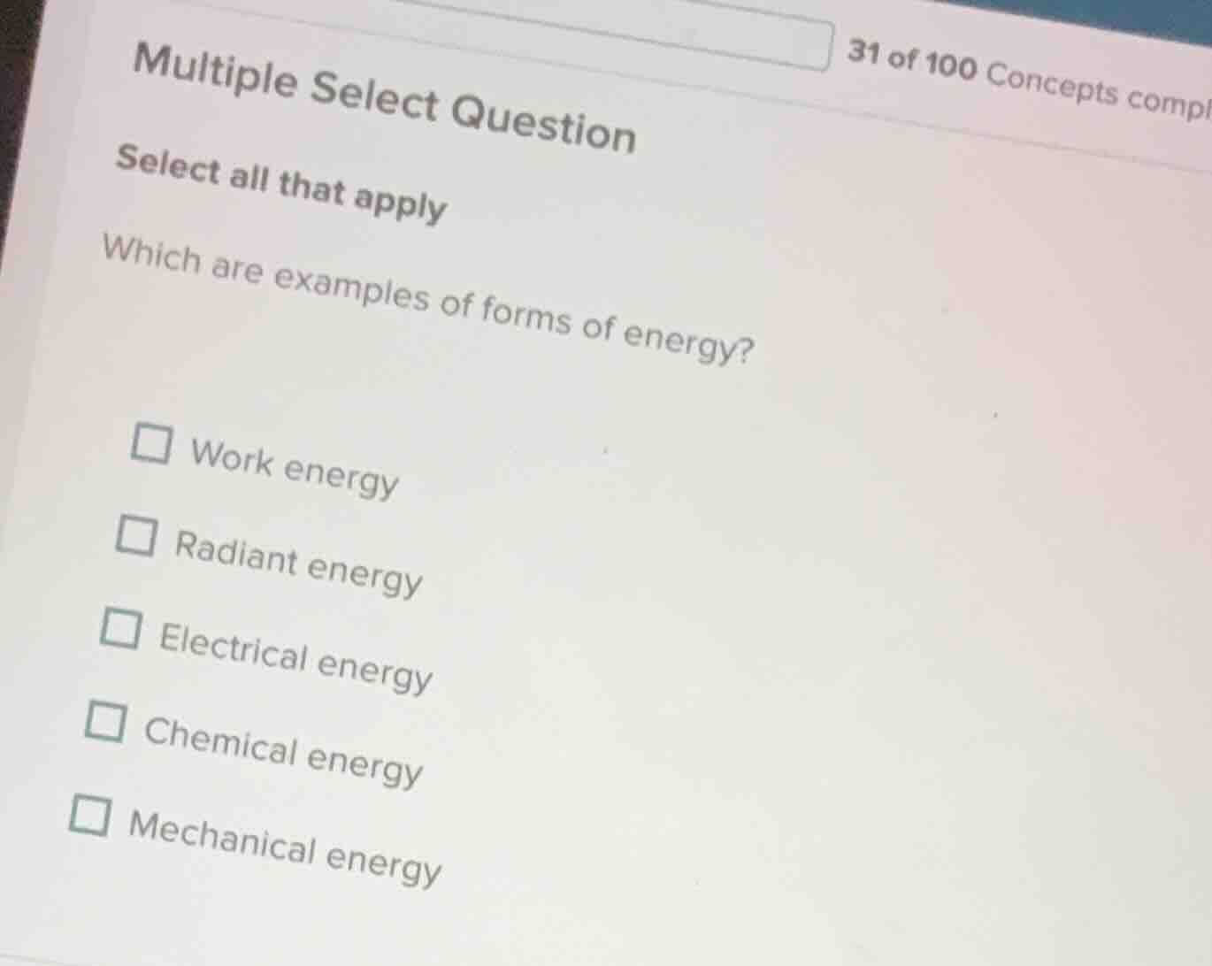 multiple select question select all that apply which are examples of fo…