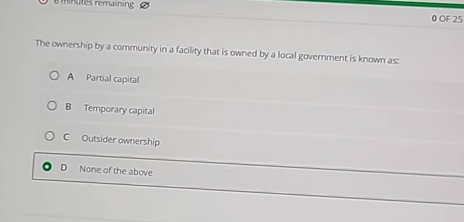 the ownership by a community in a facility that is owned by a local gov…