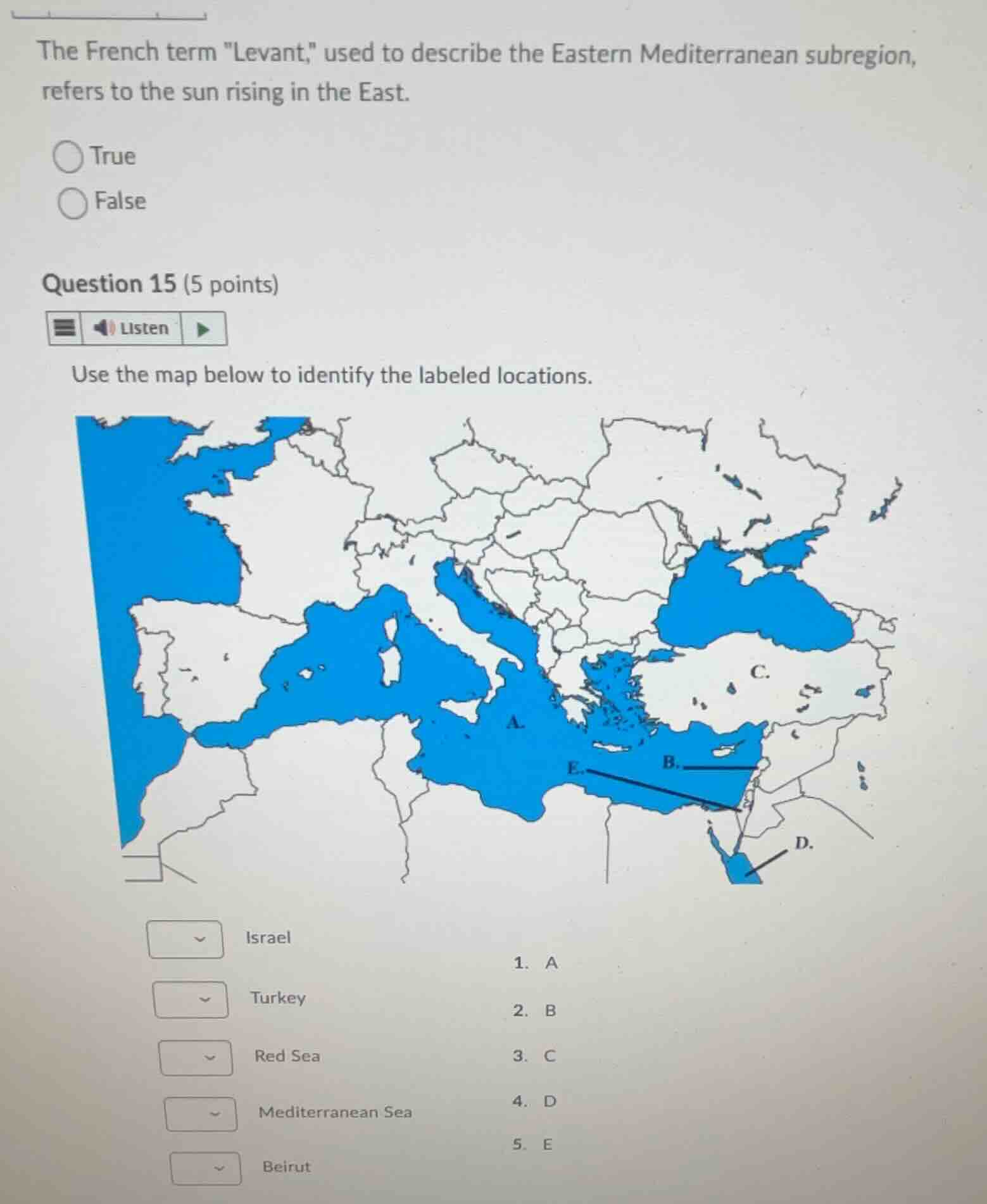 the french term \levant,\ used to describe the eastern mediterranean su…