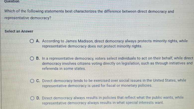 question which of the following statements best characterizes the diffe…