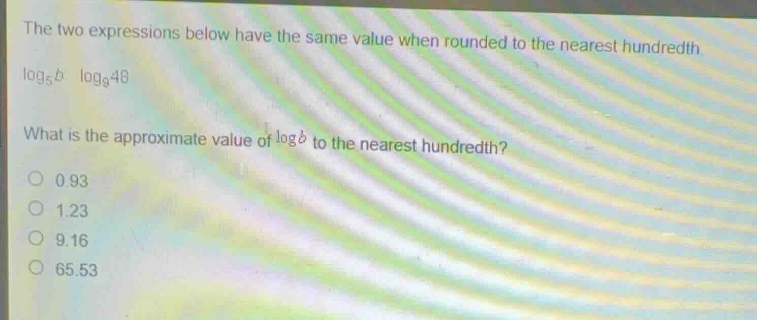 the two expressions below have the same value when rounded to the neare…