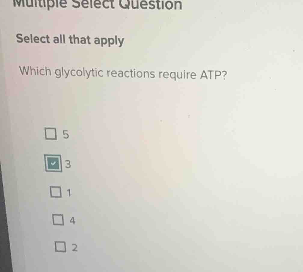 multiple select question select all that apply which glycolytic reactio…