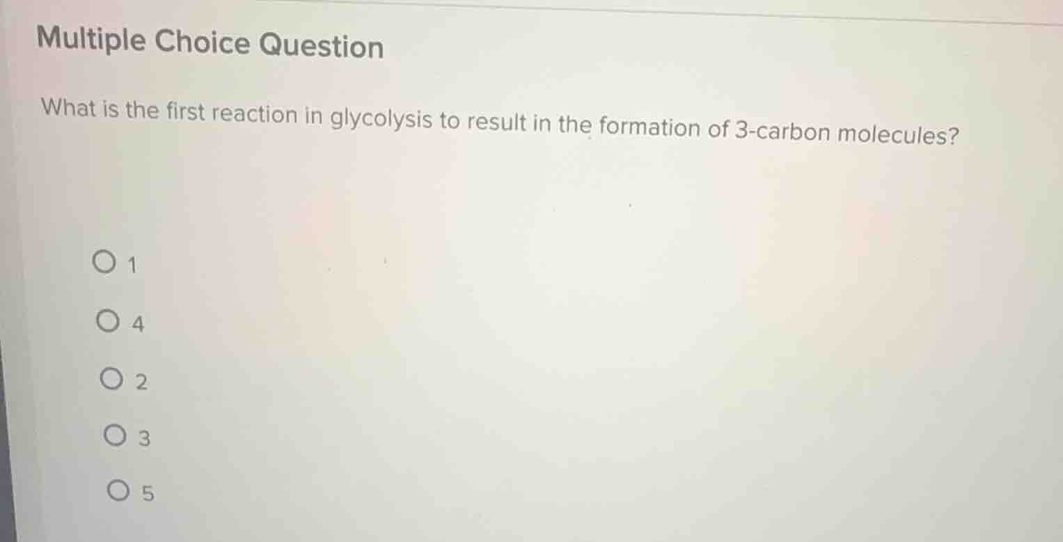 multiple choice question what is the first reaction in glycolysis to re…