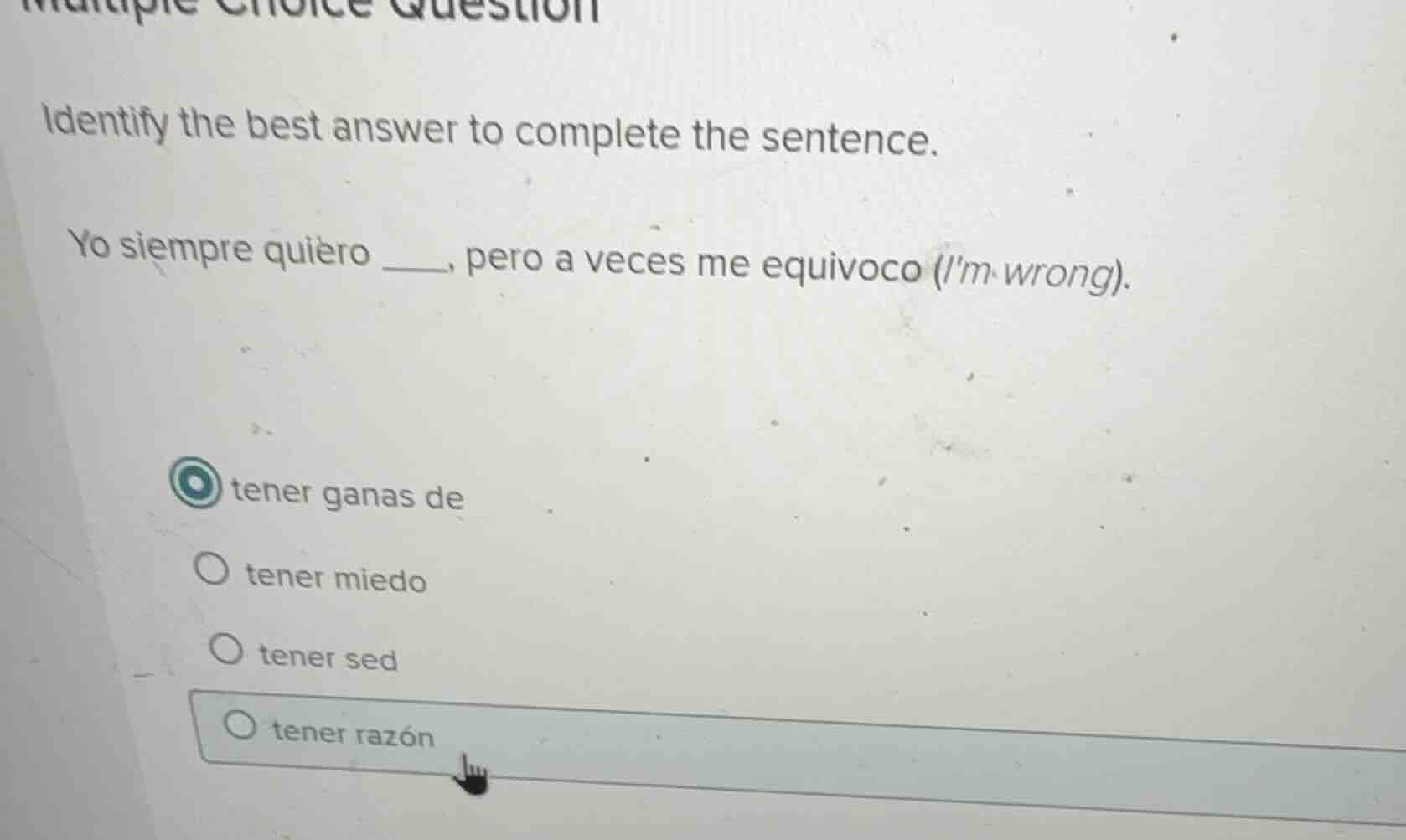 multiple choice question identify the best answer to complete the sente…