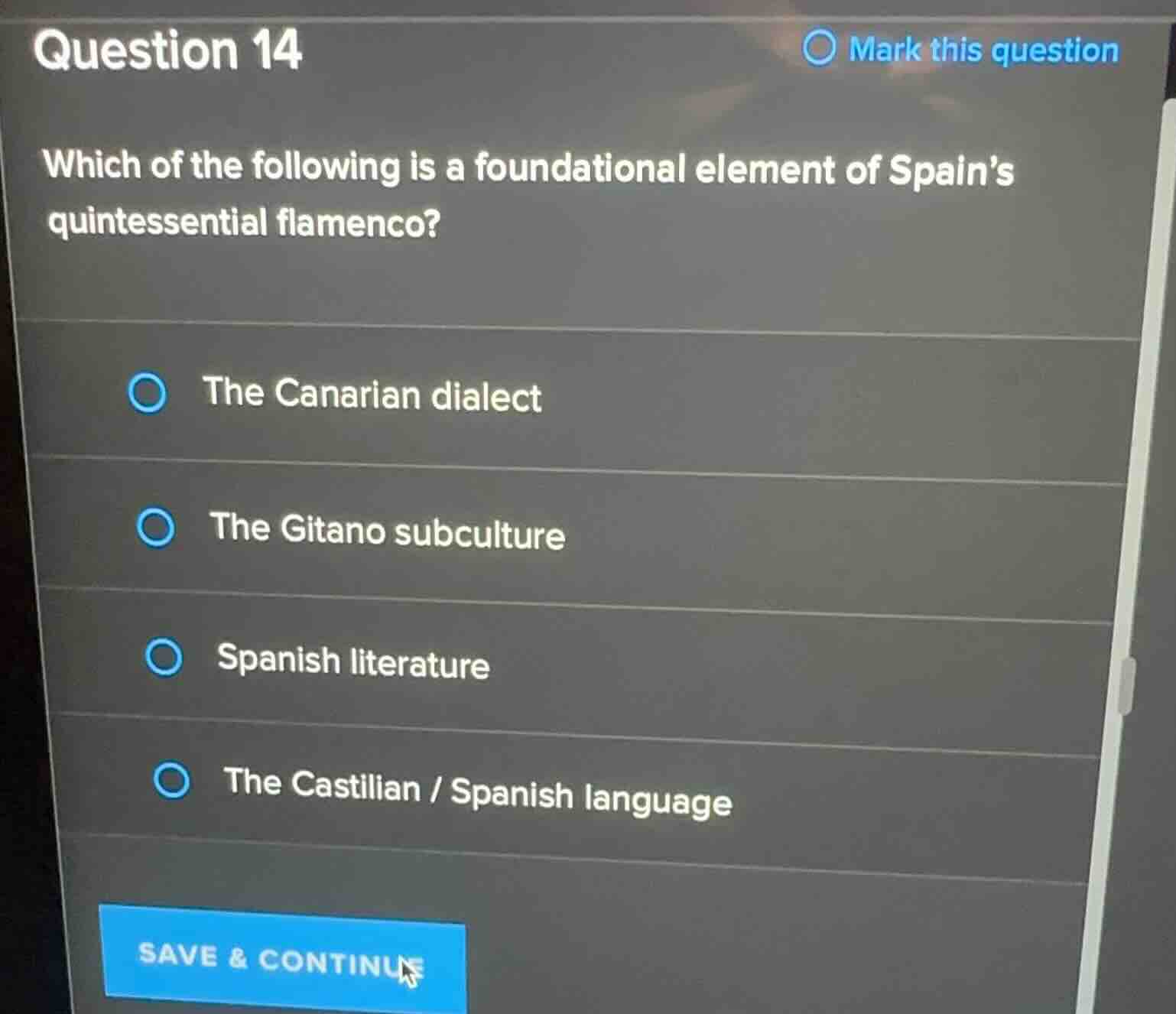 question 14 which of the following is a foundational element of spains …