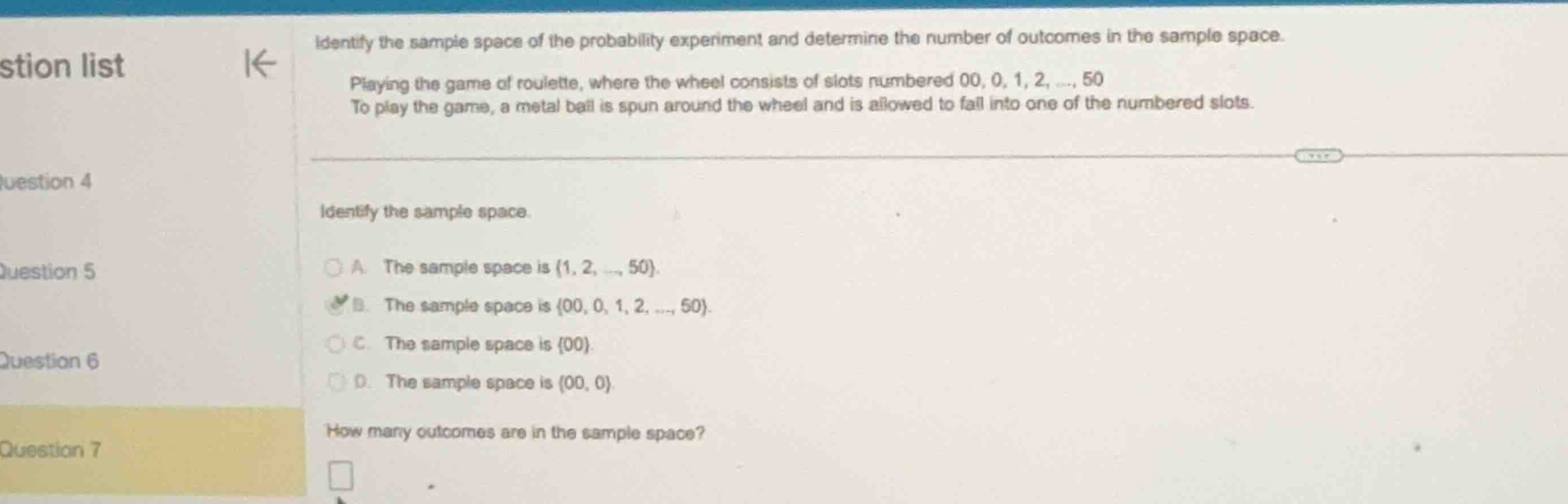 identify the sample space of the probability experiment and determine t…