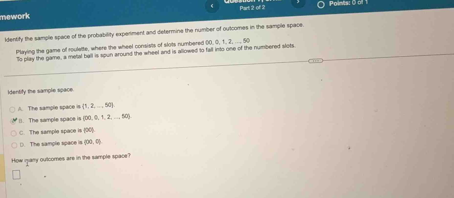 identify the sample space of the probability experiment and determine t…