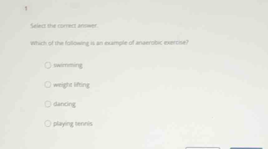 1 select the correct answer. which of the following is an example of an…