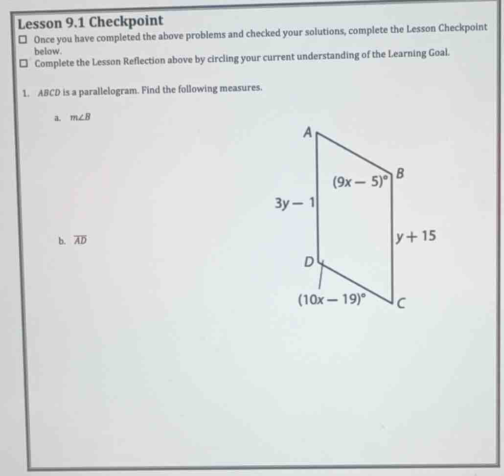 lesson 9.1 checkpoint once you have completed the above problems and ch…
