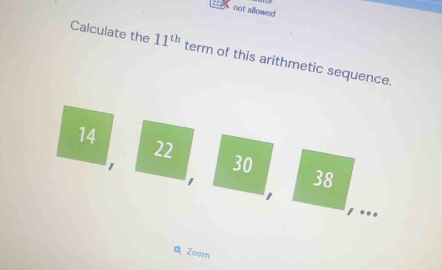 calculate the \\(11^{\\text{th}}\\) term of this arithmetic sequence. \…