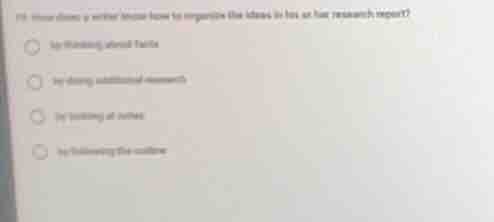 10. how does a writer know how to organize the ideas in his or her rese…