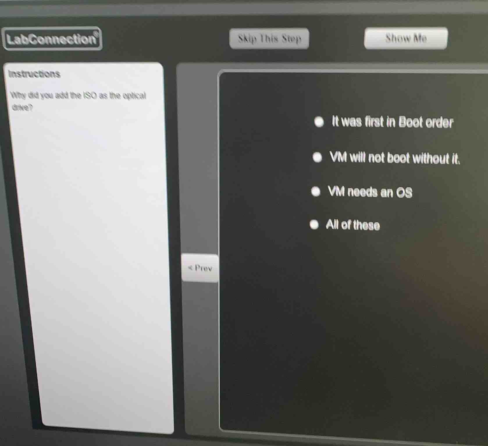 instructions why did you add the iso as the optical drive? - it was fir…