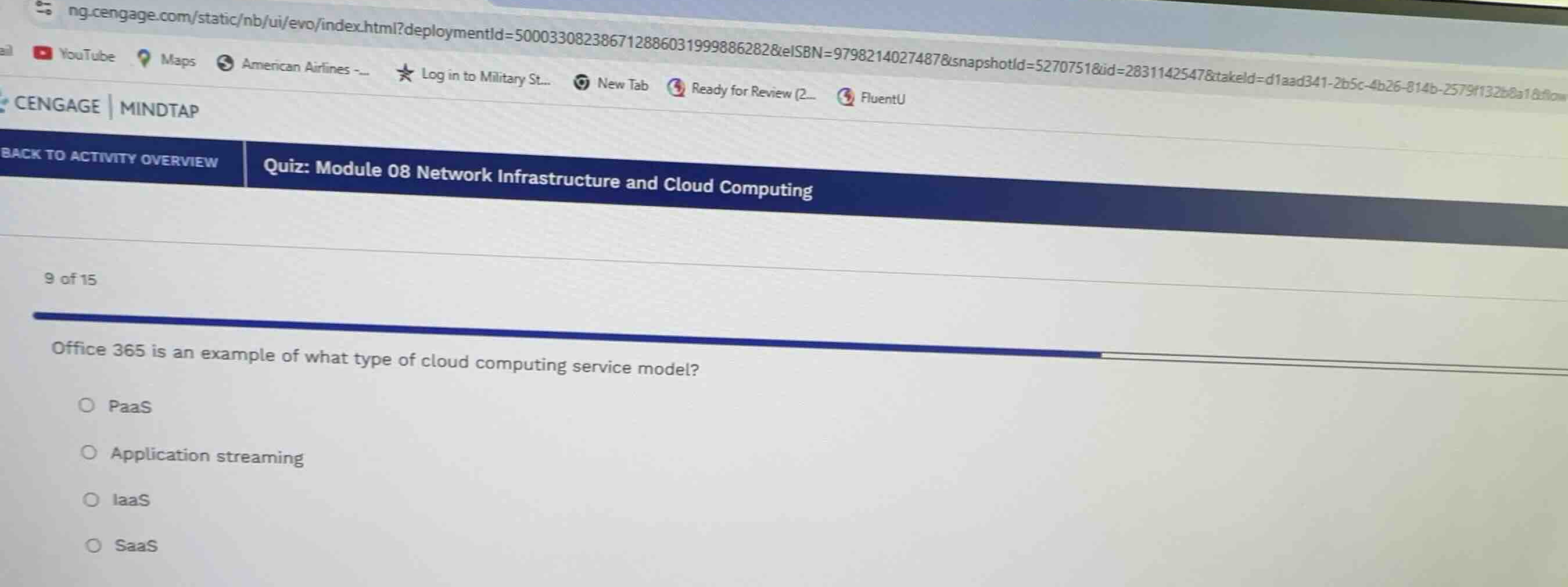 office 365 is an example of what type of cloud computing service model?…